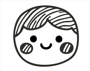 可爱卡通笑脸头像
