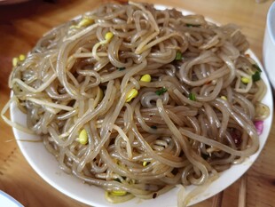 一碗美味豆芽拌粉条