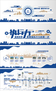 企业科技城市未来历程文化墙