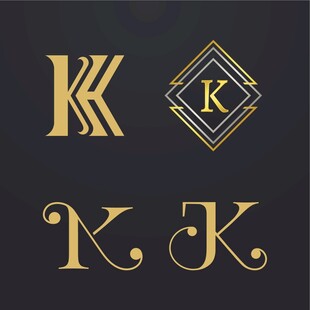 K字母标志设计