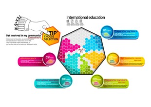 多彩拼图团队协作示意图ppt图