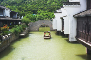江南水乡小船