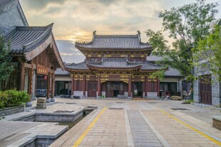 沂州古城古建筑庭院景观
