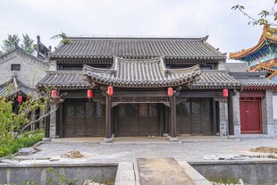 沂州古城中式古建庭院风貌