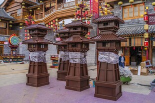 沂州古城中式道具