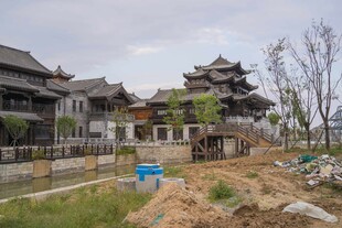中式古建筑施工现场