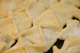 美味饺子整齐排列