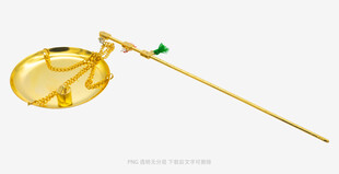 金色花朵造型簪子