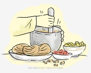 手工制作面食场景