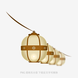 中式复古风悬挂灯笼灯具