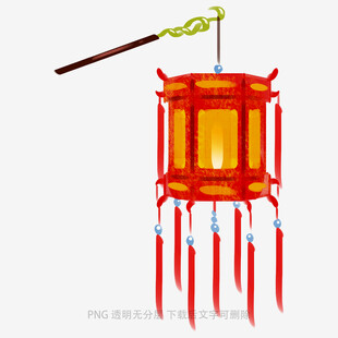 中式传统红色灯笼