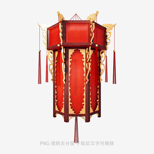 中式古典红色灯笼
