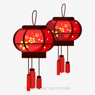 中式红灯笼传统喜庆元素