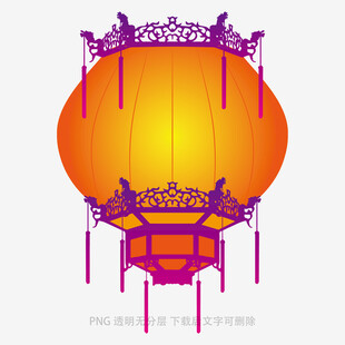 中式复古风精美圆形灯笼