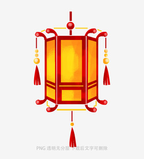 中式传统红灯笼装饰图