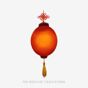 红色喜庆中式灯笼图案
