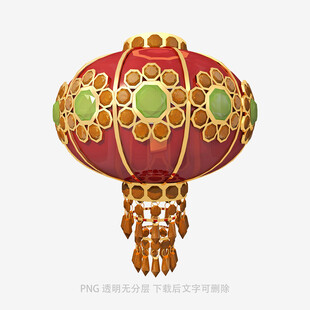 中式传统精美灯笼装饰