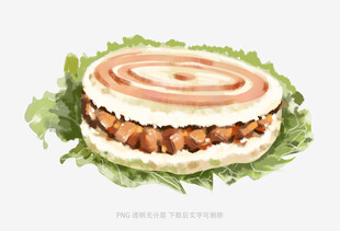 美味鸡肉蔬菜蛋糕卷