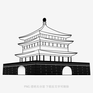 传统中式多层塔楼建筑