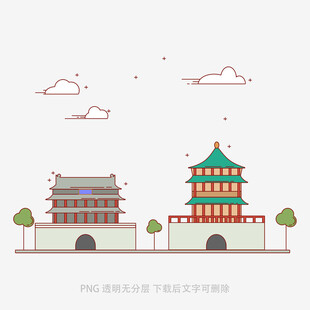 中式风格古建筑景观
