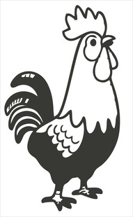 卡通公鸡形象
