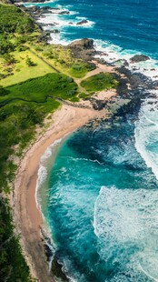 海岸美景俯瞰图