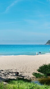 美丽海滨沙滩风景