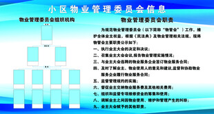 小区物业管理委员会信息
