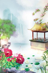 湖畔亭景繁花相伴