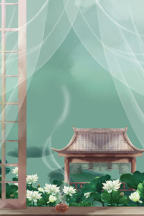 中式庭院中的雅致小景