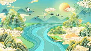 梦幻山水间的自然美景