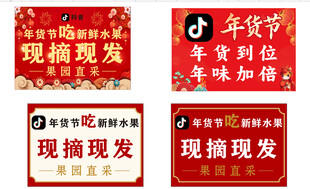 年货直播促销海报