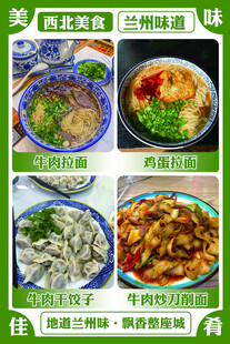 兰州拉面 美味特色菜品展示