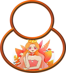 梦幻精灵置身秋日圆环中