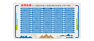 企业合作伙伴文化墙