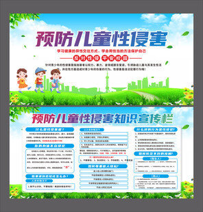 儿童防性侵宣传栏展板