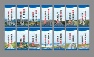 高速公路宣传挂图标语