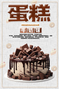 美味巧克力蛋糕展示