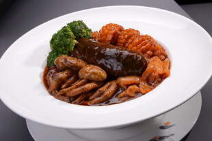 鲍汁海参烧蹄筋美食