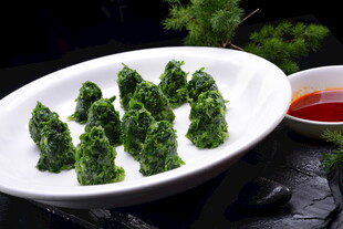 翡翠青菜墩佐味碟相伴
