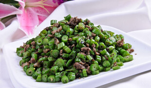 榄菜豆角肉沫