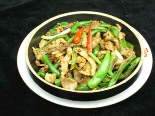 青椒炒肉丝