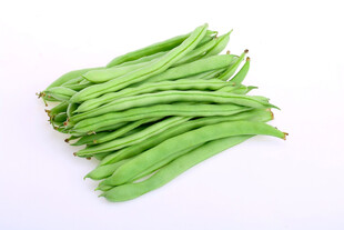 新鲜长豆角堆叠