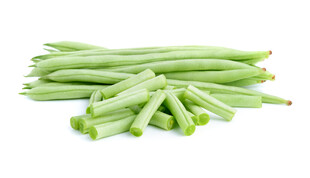 新鲜长豆角堆叠