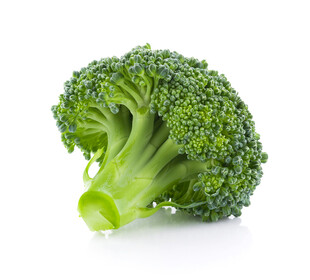 一颗新鲜的西兰花
