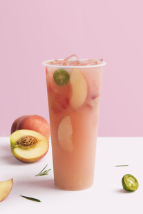 蜜桃气泡饮
