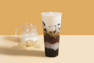 美味珍珠奶茶特写
