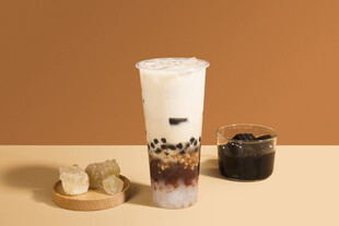 珍珠奶茶搭配小食组合