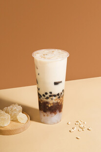 珍珠奶茶特写