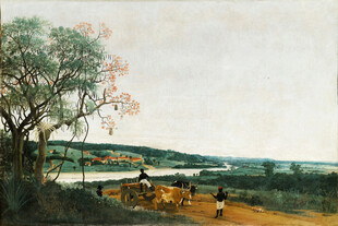 乡村田园风景油画